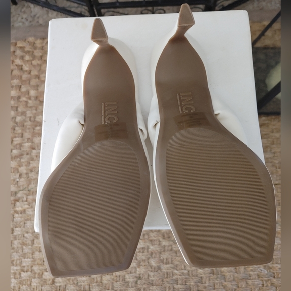INC Sageep Cream High Heel Sandals 9M - Picture 11 of 13